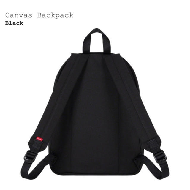 Supreme Canvas backpack Black バックパック バッグ 2