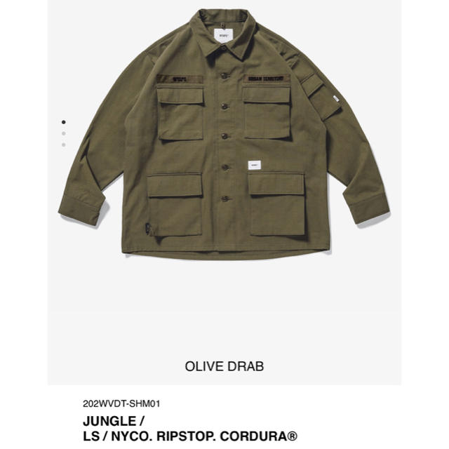 WTAPS 20AW JUNGLE LS オリーブドラブ M ダブルタップス