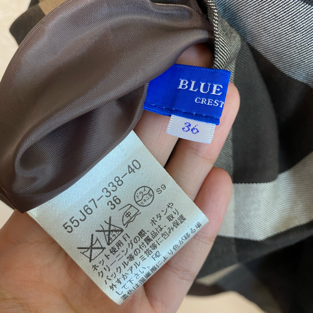 BURBERRY BLUE LABEL(バーバリーブルーレーベル)のブルーレーベルクレストブリッジ　ワンピース レディースのワンピース(ひざ丈ワンピース)の商品写真