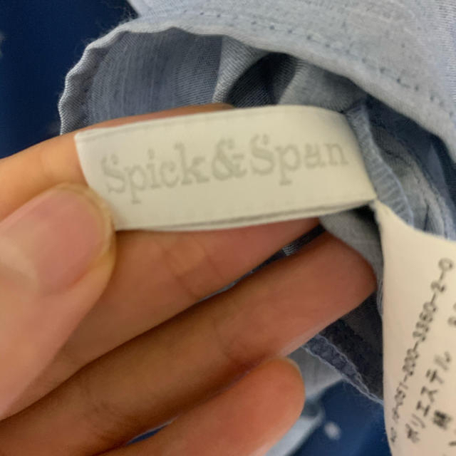 Spick & Span(スピックアンドスパン)のSpick &Span えり抜きシャツ レディースのトップス(シャツ/ブラウス(半袖/袖なし))の商品写真