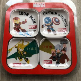 マーベル(MARVEL)のアベンジャーズ　マーベル　メラミンプレート　小皿　(キャラクターグッズ)