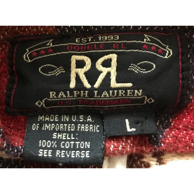 RRL - 初期の名作 三ツ星タグ 90's RRL ネイティブ柄 コート ラグジャケットの通販 by ★ USA vintage