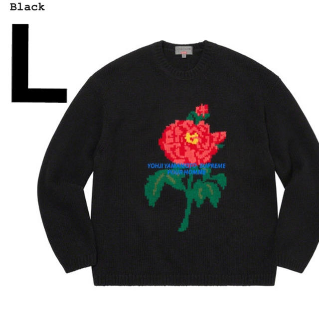 Supreme(シュプリーム)のL Supreme Yohji Yamamoto Sweater Black メンズのトップス(ニット/セーター)の商品写真