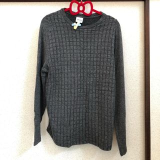 アルマーニ コレツィオーニ(ARMANI COLLEZIONI)のアルマーニコレツォーニ　メンズ薄手長袖ニットカットソー　グレーS(ニット/セーター)