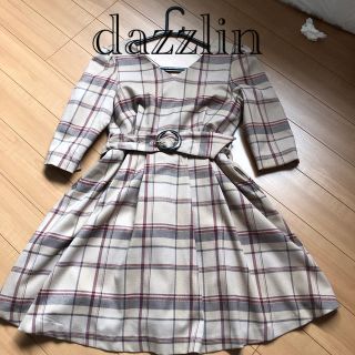 ダズリン(dazzlin)のdazzlin ワンピース チェック Mサイズ(ミニワンピース)