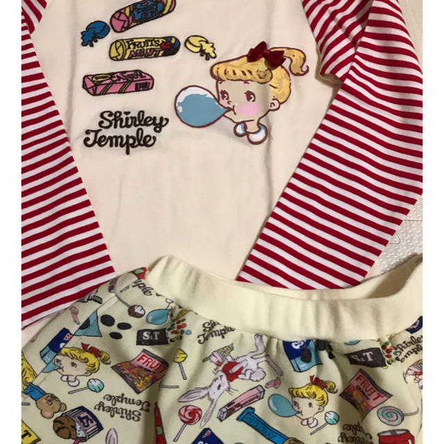 Shirley Temple(シャーリーテンプル)のシャーリーテンプル セットアップ 120  Tシャツ スカート  キッズ/ベビー/マタニティのキッズ服女の子用(90cm~)(Tシャツ/カットソー)の商品写真