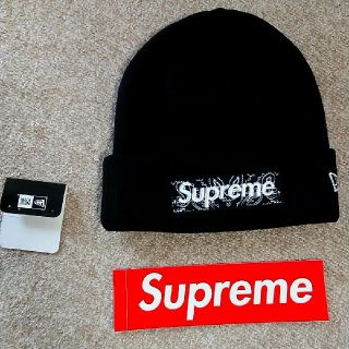 シュプリーム(Supreme)のSupreme New Era Box Logo バンダナ ビーニー ニット帽(ニット帽/ビーニー)