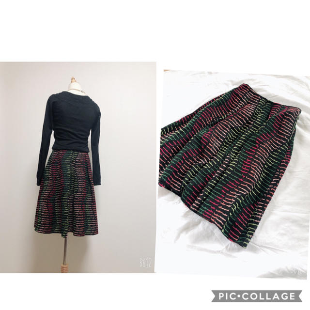 Sybilla(シビラ)のシビラ sybilla  スカート　刺繍 レディースのスカート(ひざ丈スカート)の商品写真