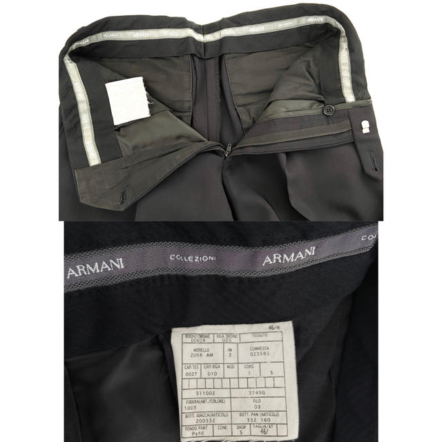 ARMANI COLLEZIONI(アルマーニ コレツィオーニ)のARMANI COLLEZIONIスーツ 濃紺 サイズ46 アルマーニスーツ メンズのスーツ(セットアップ)の商品写真