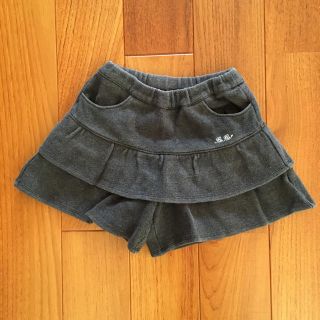 ベベ(BeBe)のBEBE ベベ　キュロットスカート　サイズ120 グレー(スカート)