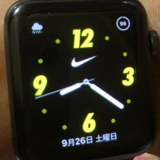 アップルウォッチ(Apple Watch)のアップルウォッチ3 NIKE42mmアルミニウム(腕時計(デジタル))