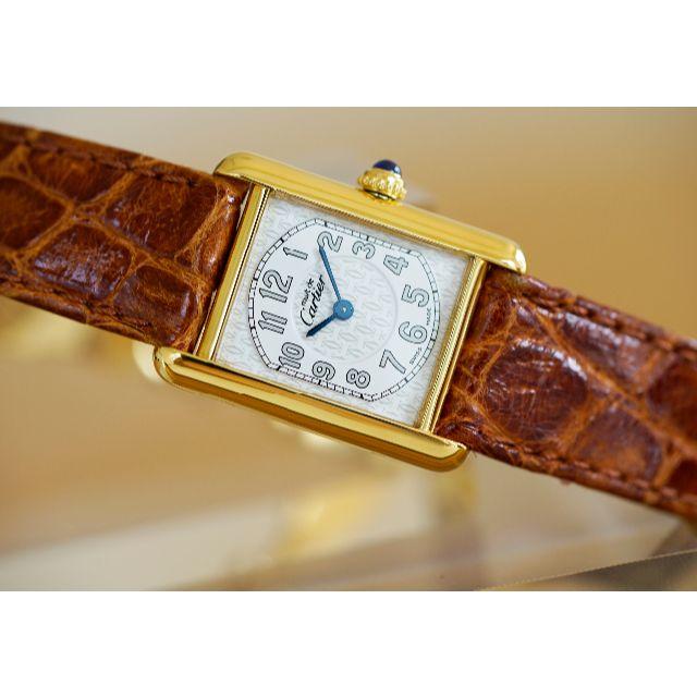 美品 カルティエ マスト タンク アラビア SM Cartier 腕時計