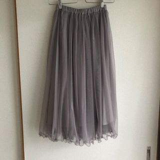 カージュ(Khaju)のkhaju チュールギャザースカート　美品(ロングスカート)