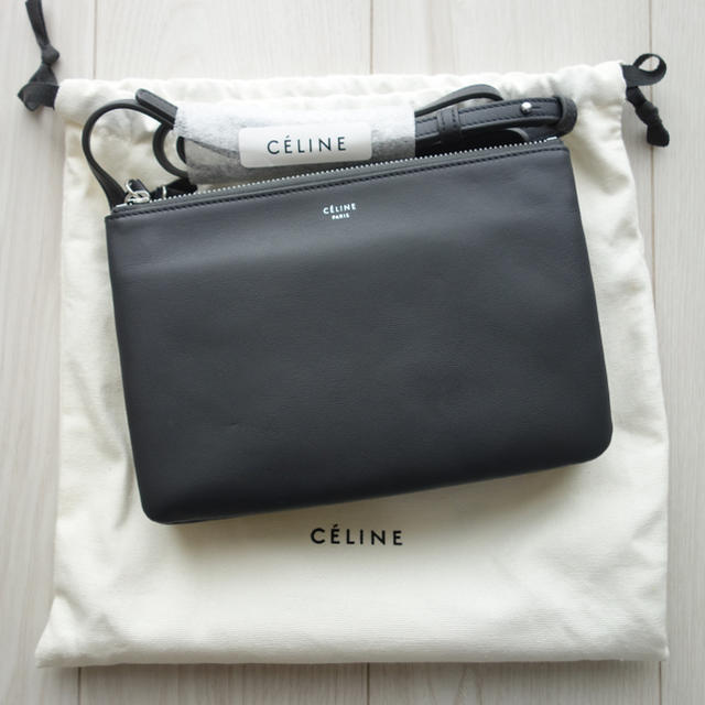 celine(セリーヌ)の新品 未使用 旧ロゴ セリーヌ トリオ アンスラサイト レディースのバッグ(ショルダーバッグ)の商品写真