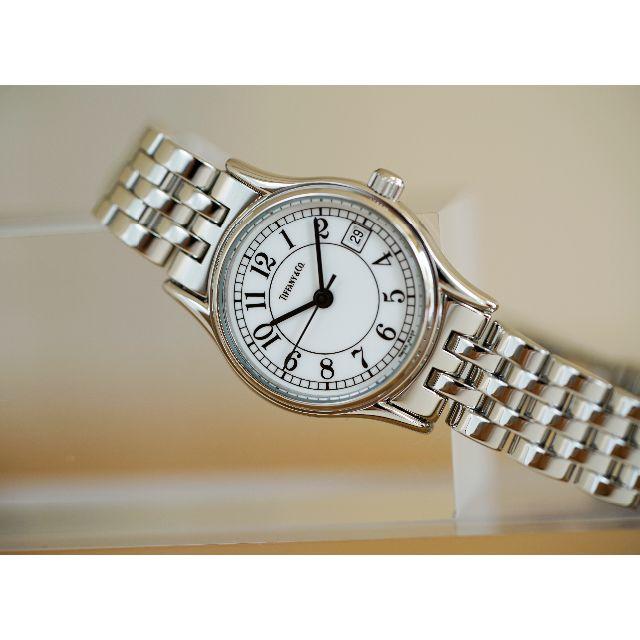 Tiffany & Co.(ティファニー)の美品 ティファニー クラシック シルバー アラビア レディース Tiffany  レディースのファッション小物(腕時計)の商品写真