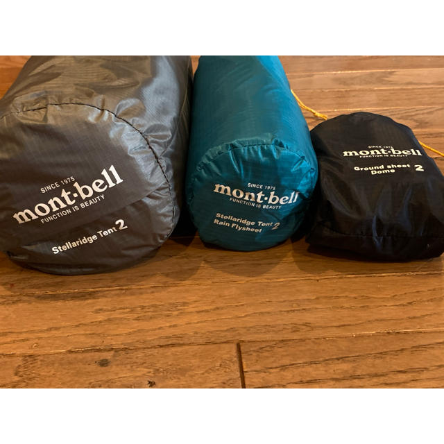 mont bell(モンベル)の新品未使用　モンベル　ステラリッジ　2型　レインフライ　グラウンドシートセット スポーツ/アウトドアのアウトドア(テント/タープ)の商品写真