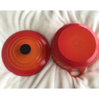 ルクルーゼ(LE CREUSET)のル・クルーゼ 両手鍋 20cm オレンジ(鍋/フライパン)