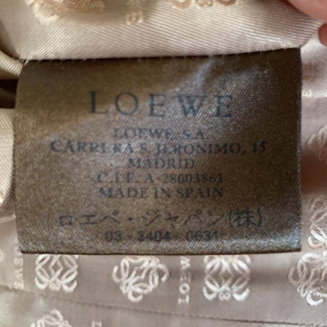 LOEWE(ロエベ)の【LOEWE】38サイズ/レザージャケット(ピンクベージュ) メンズのジャケット/アウター(レザージャケット)の商品写真