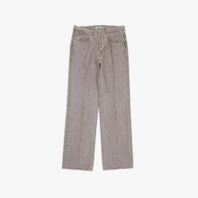 HARD TWIST FADED BROWN DENIM 5P PANTS