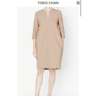 引き続き検討させて頂きますYOKO CHAN ヨーコチャン　バックパールドレス　ピンクベージュ