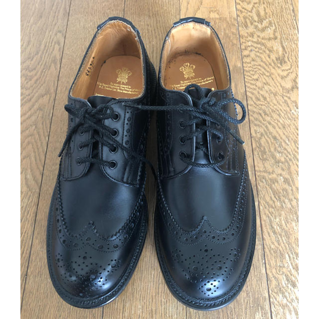 Trickers(トリッカーズ)の〈トリッカーズ〉レースアップシューズ　ブラック　24.5cm ※新品 レディースの靴/シューズ(ローファー/革靴)の商品写真