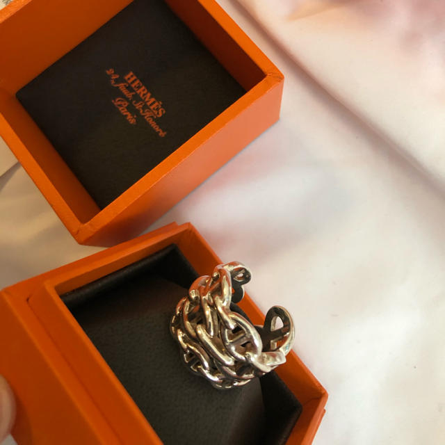 新品?正規品 Hermes - シェーヌダンクル 三連リング リング(指輪