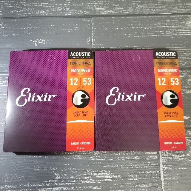 セット送料無料 新品 Elixir エリクサー アコースティックギター弦