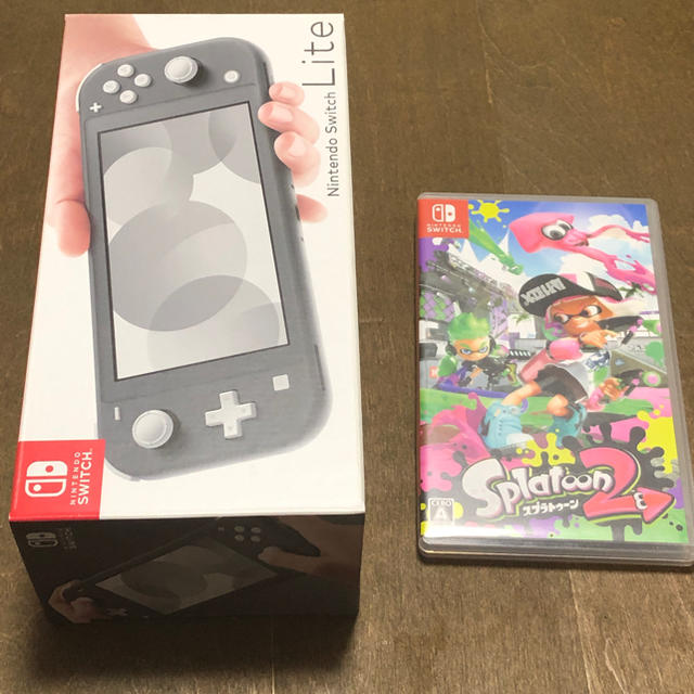 美品 Nintendo Switch Lite グレーとスプラトゥーン2セット