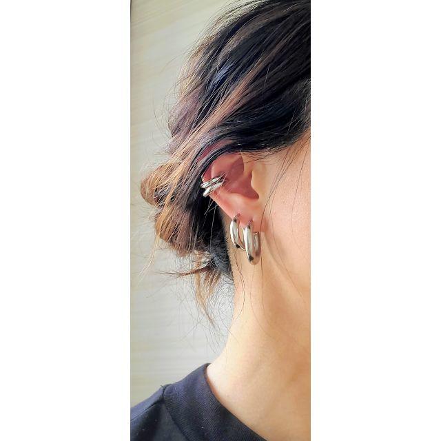 TODAYFUL(トゥデイフル)の#38 2ペア ear cuff イヤカフ(イヤーカフ) シルバー レディースのアクセサリー(イヤーカフ)の商品写真