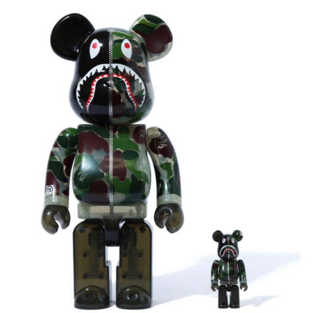 A BATHING APE(アベイシングエイプ)のBAPE CLEAR CAMO BE@RBRICK 100% & 400% エンタメ/ホビーのフィギュア(その他)の商品写真