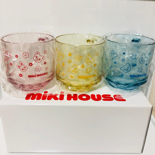 mikihouse(ミキハウス)のミキハウス　マグカップ　コップ　3点セット キッズ/ベビー/マタニティの授乳/お食事用品(マグカップ)の商品写真