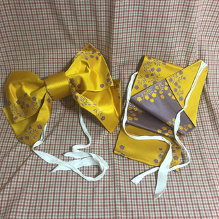 東京さが美　浴衣の造帯　簡単帯　黄色　帯(浴衣帯)
