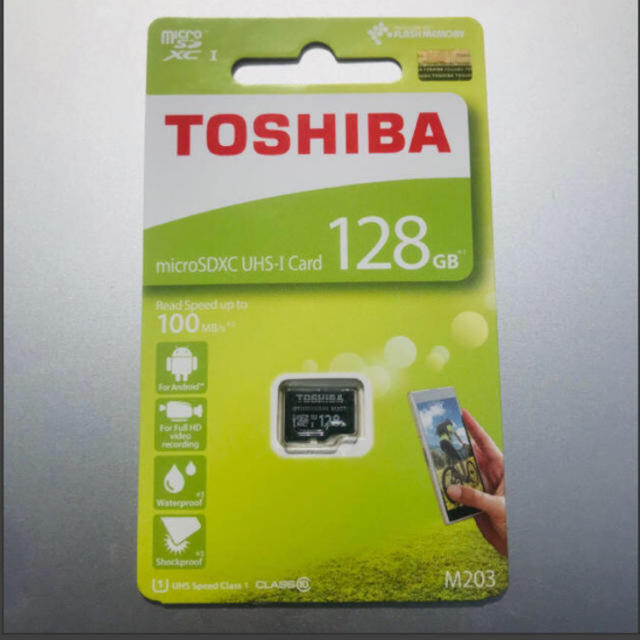 東芝(トウシバ)のmicroSDXCカード 128GB 東芝 TOSHIBA 高速100MB/s スマホ/家電/カメラのスマートフォン/携帯電話(その他)の商品写真