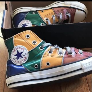 コンバース(CONVERSE)のコンバース  ハイカット　オワリシッポウ　レア　カラフル(スニーカー)