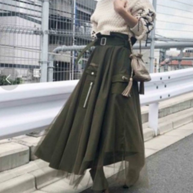 Ameri VINTAGE(アメリヴィンテージ)の専用Ameri vintag MILITARY ASYMMETRY SKIRT レディースのスカート(ロングスカート)の商品写真