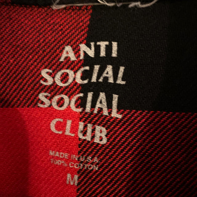 ANTI(アンチ)の美品人気送料込み アンチソーシャルソーシャルクラブネルシャツJK M メンズのトップス(シャツ)の商品写真