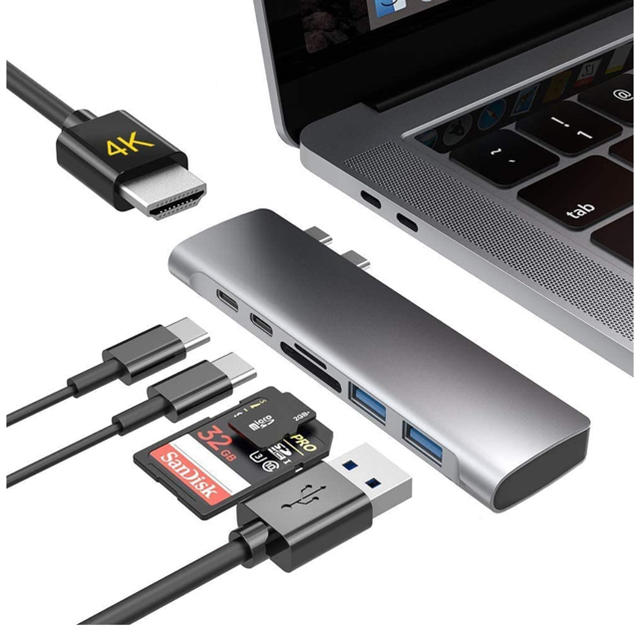 USB Type-C  7ポート 多機能ハブ