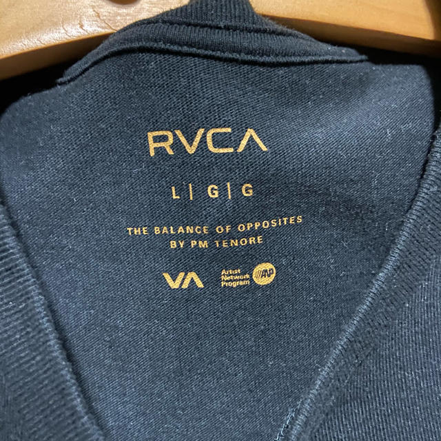 RVCA(ルーカ)の【RVCA】ロゴTシャツ　size:L【Black】 メンズのトップス(Tシャツ/カットソー(半袖/袖なし))の商品写真
