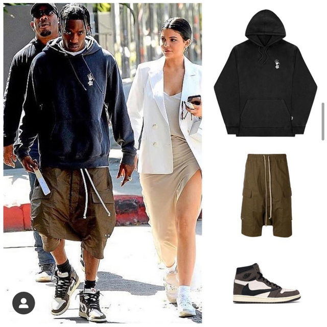 travis scott 着用 rick owens pods