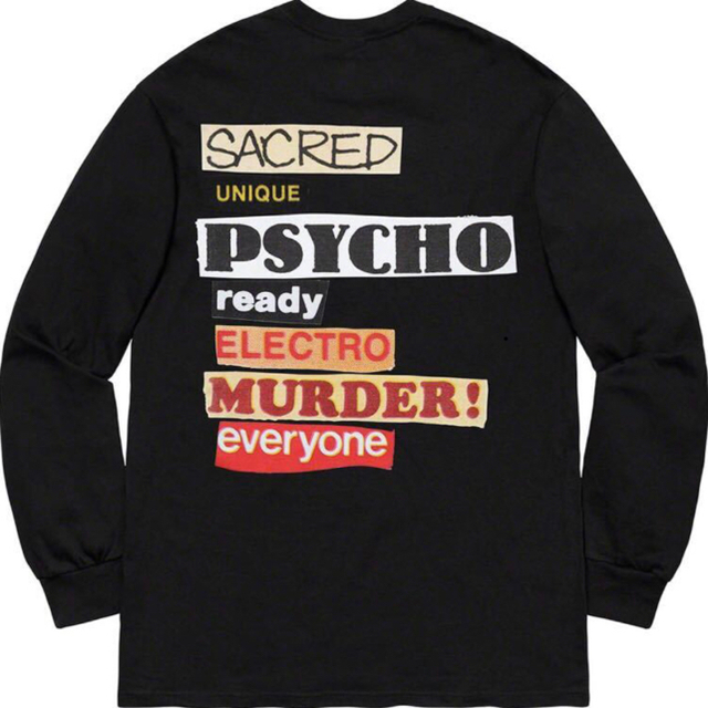 Supreme sacred unique l/s Tee Mサイズ 黒 ロンT