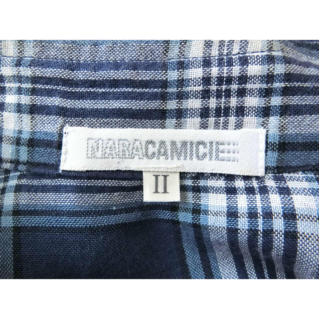 NARACAMICIE(ナラカミーチェ)のNARA ナラカミーチェ　タータンチェックでチュニック丈の長袖ブラウス Ⅱ レディースのトップス(シャツ/ブラウス(長袖/七分))の商品写真