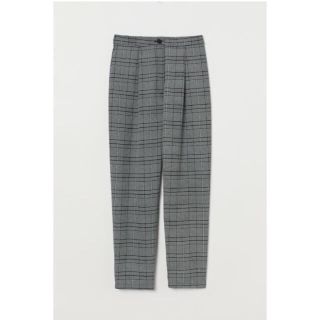 エイチアンドエム(H&M)の美品 H&M 薄手 グレンチェック ワイドパンツ  XS(カジュアルパンツ)