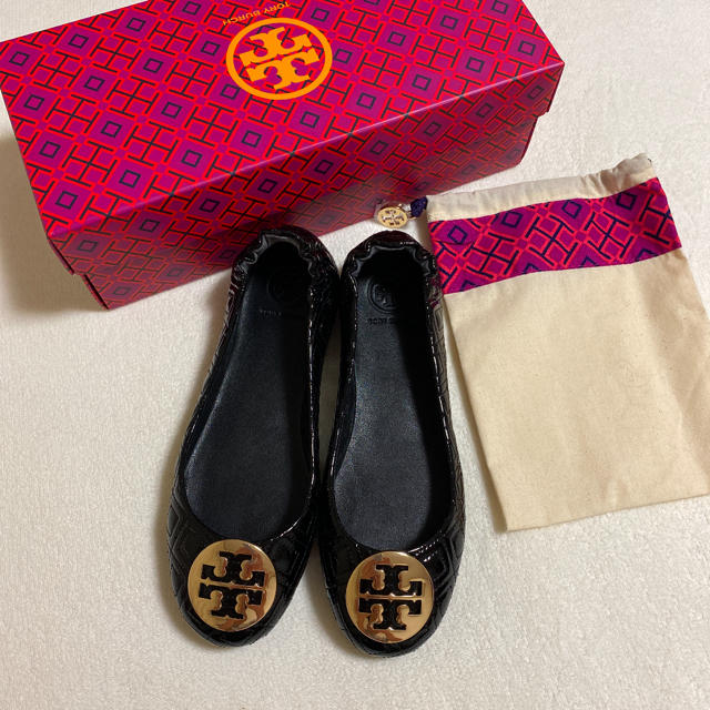 Tory Burch・トリーバーチ★レザー フラットシューズ(7M)