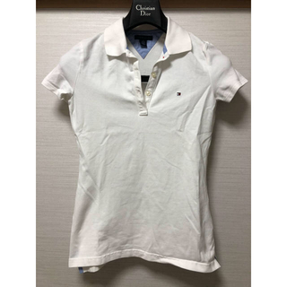 トミーヒルフィガー(TOMMY HILFIGER)のアメリカ正規店購入トミーヒルフィガーポロシャツ白XS(ポロシャツ)