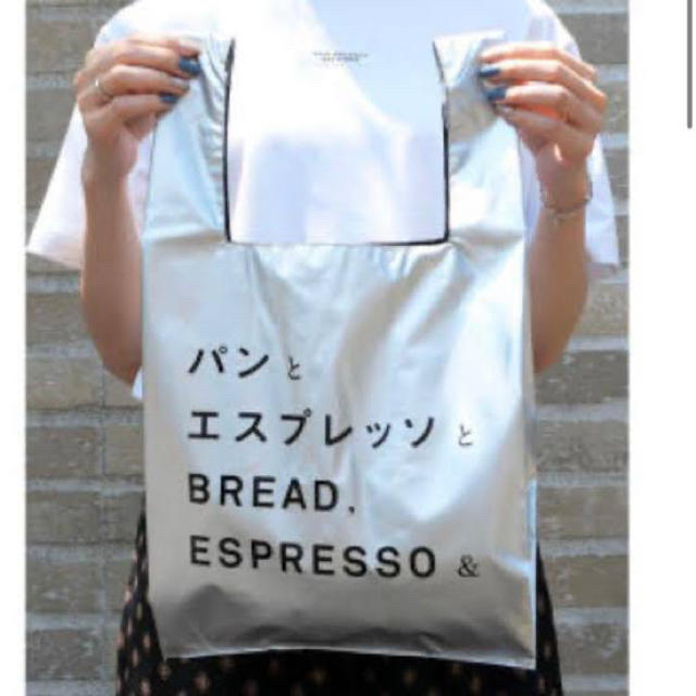 FREAK'S STORE(フリークスストア)のパンとエスプレッソと ショッパーバッグ シルバー エコバッグ レディースのバッグ(エコバッグ)の商品写真