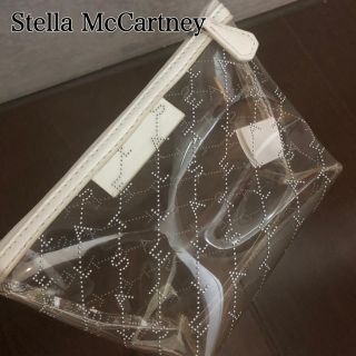 ステラマッカートニー(Stella McCartney)のステラマッカートニー クリア ポーチ ホワイト‼️【即発送】(ポーチ)