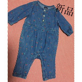 ベビーギャップ(babyGAP)のいち様専用  新品   新生児baby GAP デニム ロンパース  0ー3ヶ月(ロンパース)