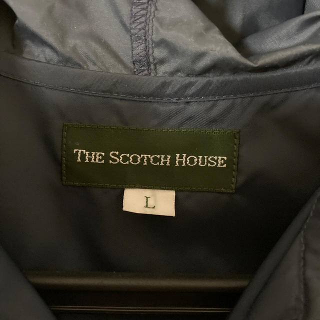 THE SCOTCH HOUSE(ザスコッチハウス)の☆SALE☆スコッチハウス　ナイロンコート　L 美品　ネイビー　160程度 キッズ/ベビー/マタニティのキッズ服女の子用(90cm~)(コート)の商品写真