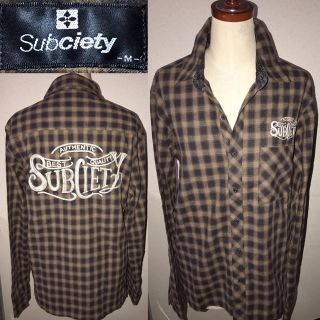 サブサエティ(Subciety)の未使用Subciety送料込サブサエティー定価1万5千円程シャツ新品ストリート系(シャツ)