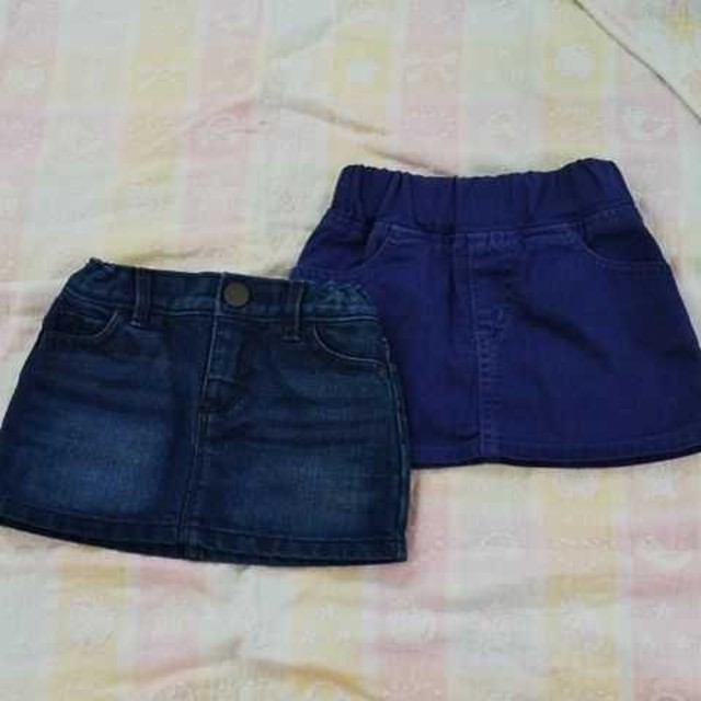 babyGAP(ベビーギャップ)のベビーギャップ デニムスカート ラゲッジワークス セット キッズ/ベビー/マタニティのベビー服(~85cm)(スカート)の商品写真